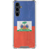Haitian Flag Distressed Galaxy S23 FE Clear Case